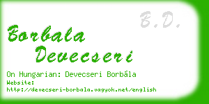 borbala devecseri business card